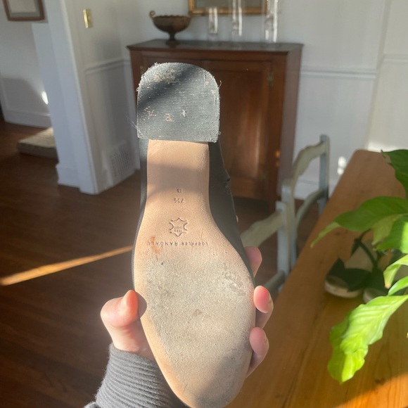 Loeffler Randall Elise Black Stretch Leather Booties (7.5) - Picture 6 of 8